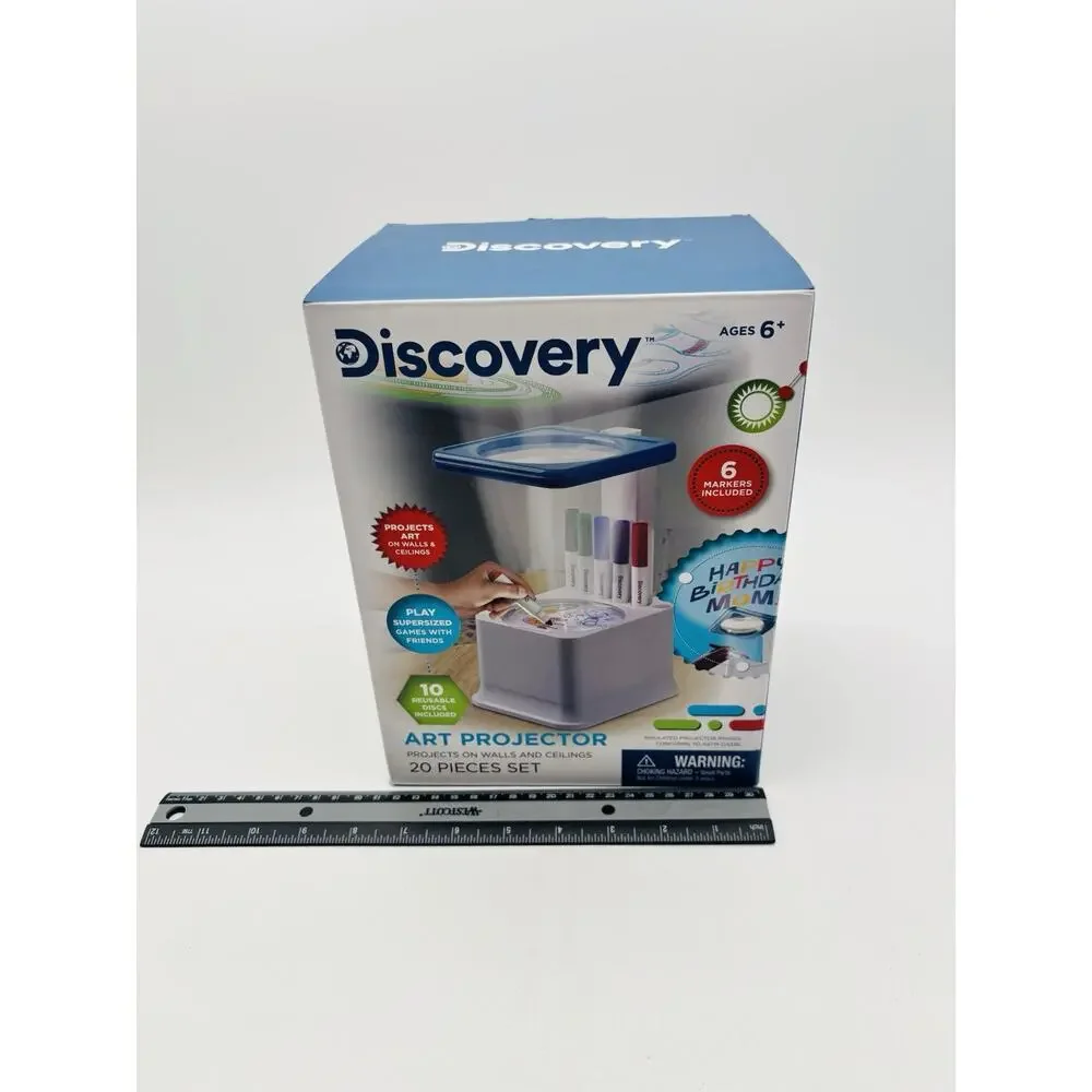 New Discovery Kids Toy Art Sketcher Projector Drawing With Markers NIOB